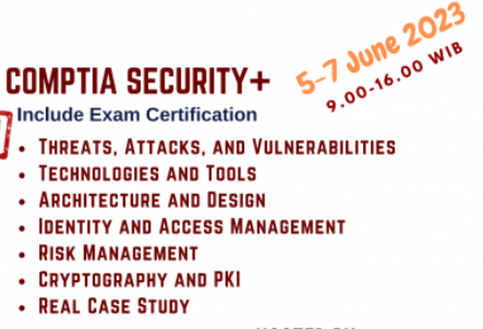 CompTIA Security+ (5-7 Juni 2023) 